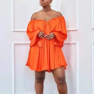 Bardot off the shoulders dress